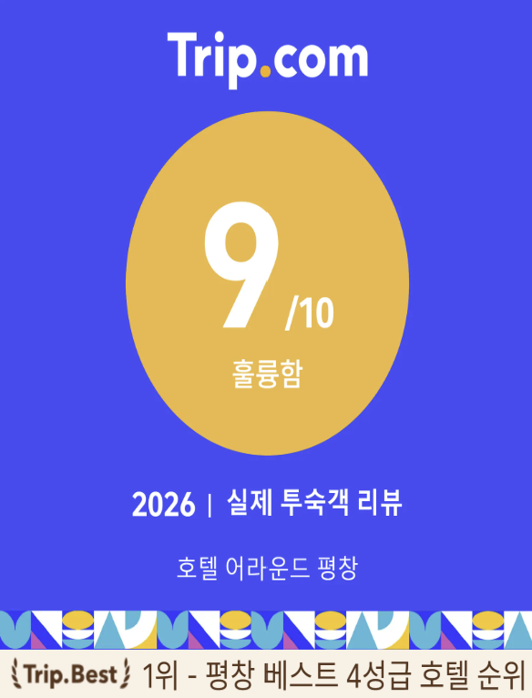 트립닷컴 평창 4성급 호텔 1위
